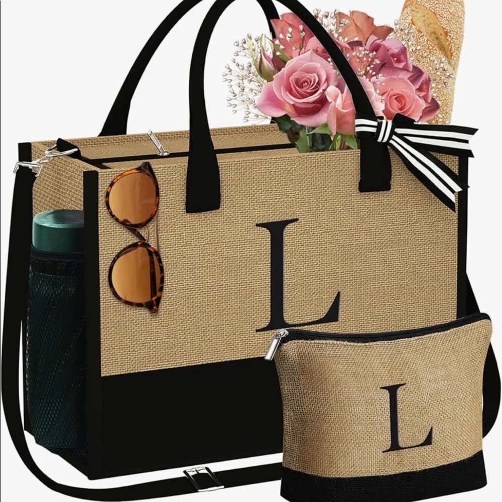 Initial Woven Bag - L